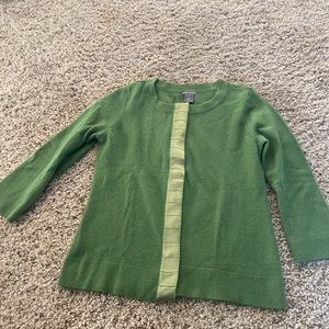cute green ann taylor sweater